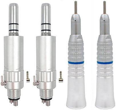 Low Speed Straight Turbine Kit with Air Motor Hand Tool Set 4 H (Pack of 2)