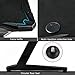 GTRACING Gaming Desk Racing Computer Table with LED Light PC Stand Ergonomic Durable Z-Shaped E-Sports Desk Home Office Workstation GTZ01 Black