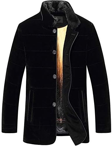 メンズ ミンクファーコート ベルベットジャケット 日本製 ブラック