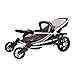 BABY JOY Baby Stroller, 2 in 1 Convertible Carriage Bassinet to Stroller, Pushchair with Foot Cover, Cup Holder, Large Storage Space, Wheels Suspension, 5-Point Harness, Coffee