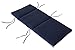BOSSIMA Indoor Outdoor High Back Chair Cushions Replacement Patio Chair Seat Cushions Set of 2 Navy Blue