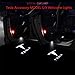 Car Door LED Logo Projector Lights for Tesla Accessory MODEL S/X Accessory Wireless Welcome Emblem Lamp Ghost Shadow Courtesy Step Lights 3D Shadow Lights Puddle lights 2 Pack