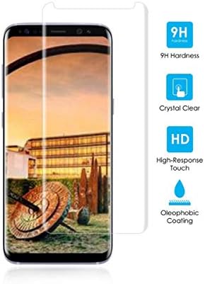 Samsung Galaxy Note 9 Tempered Glass Screen Protector [Full Coverage] [3D Curved] Genuine 9H Hardness, 0.26mm Ultra Clear, 2.5D Smooth Edges, Oleophonic Coating [Bubble Free] - Clear / Transparent
