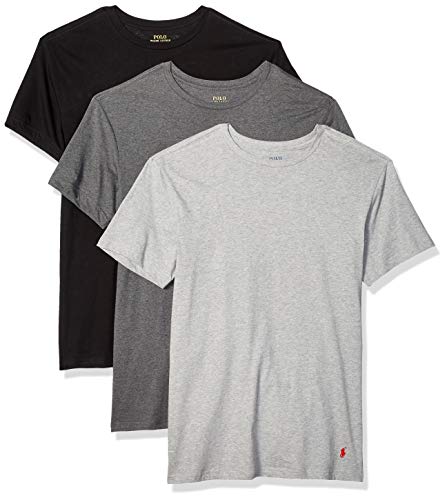 Polo Ralph Lauren Slim Fit 100% Cotton V Neck T-Shirts - 3 Pack (RSVNP3) L/Andover/Madison/Blk