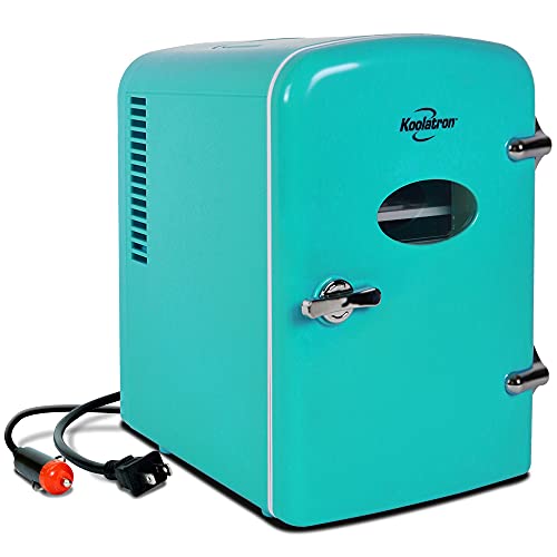 Koolatron Retro Portable Mini Fridge 4 Liter/6 Can AC/DC Thermoelectric