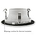 TORCHSTAR 4 Inch Recessed Can Light Trim with White Metal Step Baffle, for 4 Inch Recessed Can, Fit Halo/Juno Remodel Recessed Housing, Line Voltage Available, Pack of 12