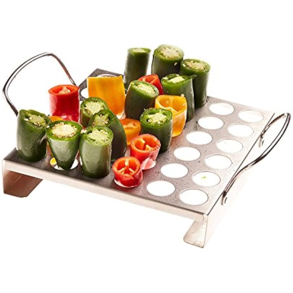 BBQAid Jalapeno Grill Rack With Handles Easy To Pick Up Grilling