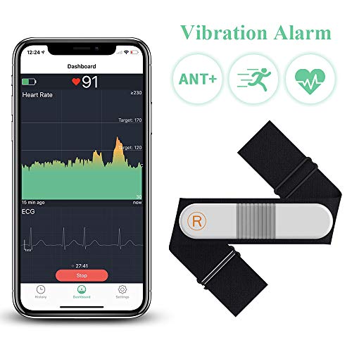Wellue VisualBeat Bluetooth Heart Rate Monitor Chest Strap for Exercise with Alarm, ANT+ Waterproof Wellue VisualBeat Bluetooth Heart Rate Monitor Chest Strap for Exercise with Alarm, ANT+ Waterproof