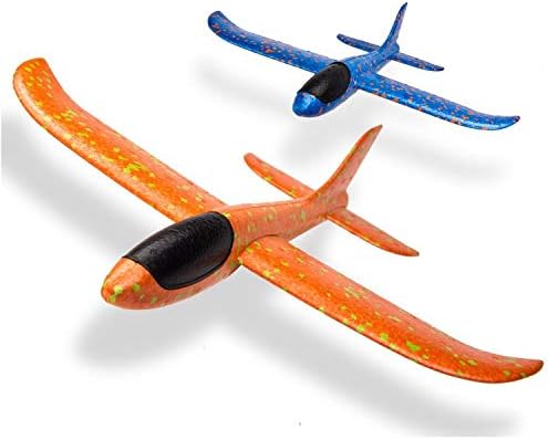 SKEDIZ Plane Foam Hand Launch Airplane /Aeroplane Throwing Foam Airplane Stunt Plane Flying Glider Plane EPP Model Perfect Outdoor Activities Toys Gifts for Kids Boys Girls