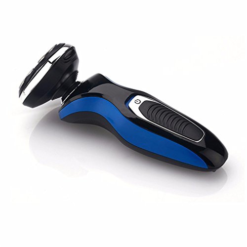 Rechargeable Electric Shaver 4D Triple Floating Blade Heads Shaving Razors Trimmer Barber Machine Blue - Thumbnail 6