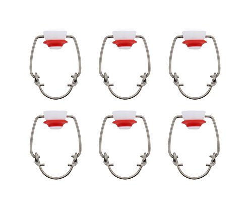 Replacement Swing Top Caps - 6 pack; Ideal for Beer, Soda Bottles, Homebrewing