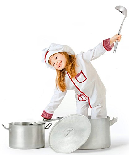 4Pcs Kids Chef Role Play Costume Set fedio Chef Dress up Set for Children(Ages 2-4) - Image 5