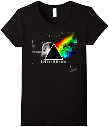 Womens Pink Wall 1970s Floyd Dark Side Of The Moon T-Shirt Small Black