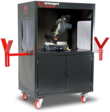 Armorgard SS3 CuttingStation Chop Saw Work Bench, 1360 mm x 800 mm x 1280 mm