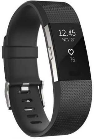 The Fitbit Charge 2 Flex All Day Fitness Activity Wristband Heart Rate Tracker Technology- SMALL/Black