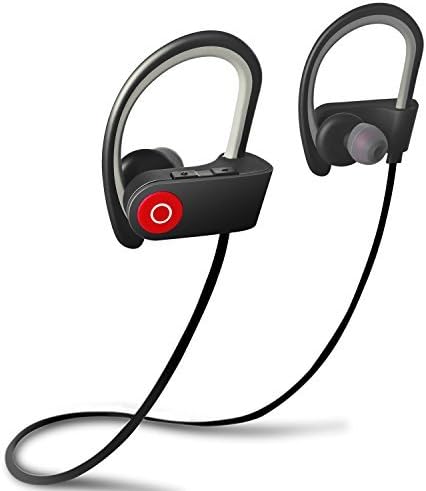 Bluetooth Headphones Aotson V4.1 Wireless Sports Earphones w/ Mic Heavy Bass Stereo Sweatproof Earbuds With Voice Prompts for Gym Running Workout 6 Hour Battery Noise Cancelling Headsets