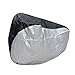 ATCG Bike Cover 190T Nylon Waterproof Bicycle Cover for Mountain Bike, Road Bike Outdoor Storage, L (Silver with Black Top)