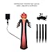 GOOSH 10 Foot Halloween Pumpkin Wizard Inflatable for Halloween Yard Decor Outdoor Decorations，Inflatable Pumpkin Wizard with Build-in LEDs Blow Up Inflatables for Halloween Party