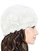 Dahlia Women's Super Soft Solid Color Knit Angora Beanie Hat