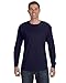 Hanes TAGLESS Long-Sleeve T-Shirt,Navy,Medium