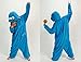 Sweetdresses Adult Unisex Animal Sleepsuit Kigurumi Cosplay Costume Pajamas (Large, Cookie Monster)