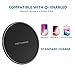 Wireless Charger for iPhone X 8 Plus 10W Fast Wireless Charging Pad for Galaxy S9 S9 Plus S8 / S8 Plus / S7 / S7 edge,S6 Edge Plus, Note 5 Charging Sation for Qi Devices (No AC Adapter)