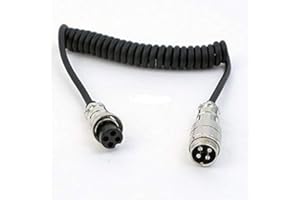 PORTABLE4ALL Workman EX4 4 Pin Microphone Extension Cord For Cobra/Uniden CB plus Ham Radios