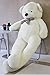 VILAVI 47 White color 120CM Giant Huge Cuddly Stuffed Animals Plush Teddy Bear Toy Doll