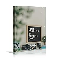 Canvas Wall Art Panel Quotes Bedroom Industrial Inspirational Modern Art Multicolor Neon Photography Quotes Urban - 12x18 inches