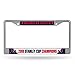 Rico Industries FC89SC18 NHL Washington Capitals 2018 Stanley Cup Champions Standard Chrome License Plate Frame,Silver,12