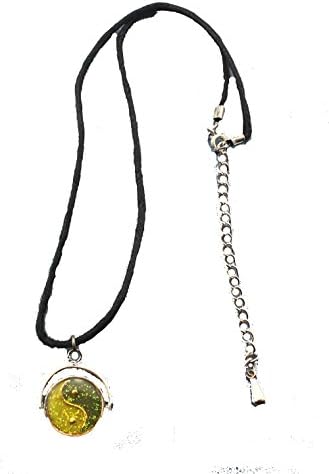 Yin Yang Glitter Glow in the Dark Boy/Girl Spin Necklace