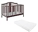 Graco Solano 4-in-1 Convertible Crib With Mattress, Espresso, Converts to Toddler Bed Day Bed or Full Bed, Three Position Adjustable Height Mattress (Premium Mattress Included)