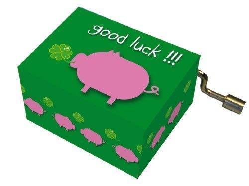 Fridolin 58410 "Happy Birthday/Lucky Pig Music Box