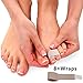 Broken Toe Wraps Toe Tape - Toe Bandages to Align and Straighten Toes. Idea Toe Splint for Bent or Crooked Hammer Toes, Fractures or Injuries. Doubles as Toe Separator & Toe Straightener