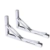 Amarine-made-2-PCS-Long-Release-Arm-Polished-Stainless-Steel-Folding-Shelf-Bench-Table-Folding-Shelf-or-Bracket-Max-Load-330lb-Long-Release-Arm