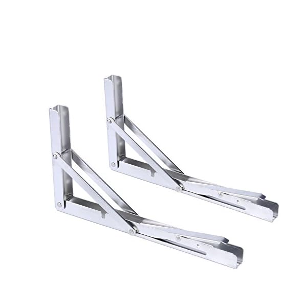 Amarine-made-2-PCS-Long-Release-Arm-Polished-Stainless-Steel-Folding-Shelf-Bench-Table-Folding-Shelf-or-Bracket-Max-Load-330lb-Long-Release-Arm