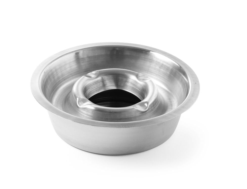 HENDI 440605 Ashtray with lower tray, 140 x (H) 40 mm