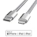 Apple MFi Certified USB C to Lightning Cable Made for iPhone X/XS/XR/XS Max / 8/8 Plus, Supports Power Delivery (for Use with Type C Chargers) 4FT (Silver)