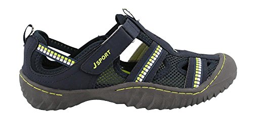 JSport by Jambu Women's Regatta Flat Navy/Kiwi 11 M US