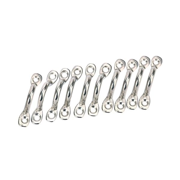 Amarine-made-Pack-of-10-Stainless-Steel-Bimini-Boat-Top-PAD-EYE