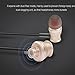 Wired in-Ear Metal Earphones, Stereo Bass Headphones with Mic