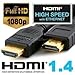InstallerParts 15 FT High Speed HDMI Cable with Ethernet - HDMI Cord Compatible with 3D, 4K, 1080p, HDTV, Roku, Mac, PC, and More!