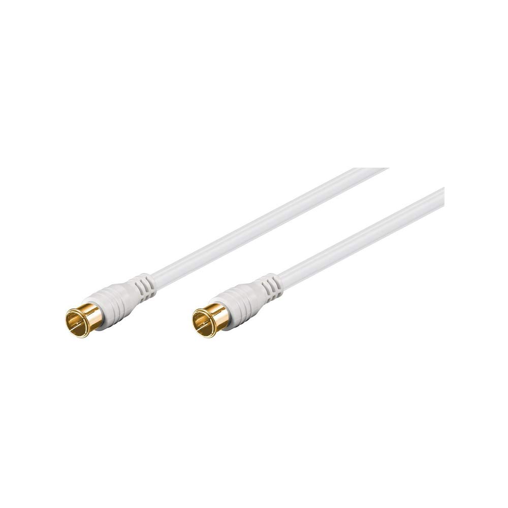 Goobay 62744 F-Quick SAT Antenna Cable (80 dB), 2X Shielded, 2.5m Length
