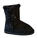 New Girl's Warm Tall Mid Calf 3 Buttons Faux Sheepskin Fur Kids Shoes Boots