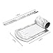 [2 Pack] Luggage Tags, Fintie Synthetic Leather Name ID Labels with Back Privacy Cover for Travel Bag Suitcase, Marble White