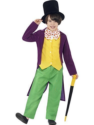 Boys Roald Dahl Willy Wonka Character Charlie & The Chocolate Factory Age 7-9