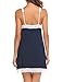 Ekouaer Empire Waist Nightgown Cotton Nightie Sexy Sleepwear For Women,Z-blue,Small