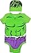 Marvel Avengers The Hulk Baby Boys' Costume Bodysuit and Hat Green (3-6 Months)