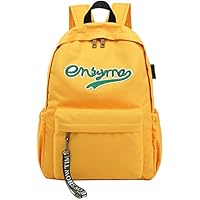 El-fmly Cute Small Backpack for Teen Girls and Boys, Lightweight School Bookbag with USB Charging Port (S-Yellow)