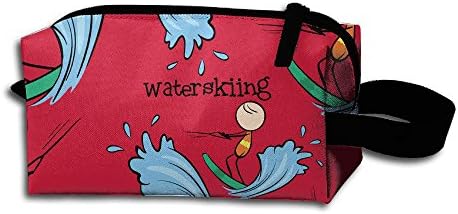 Wakeboarding Funny Print Portable Make-up Receive Bag Hand Cosmetic Bag Makeup Bag Sewing Kit Medicine Bag For Travel&amp;home